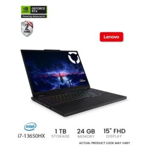 Lenovo Legion 5 15IRX10, GeForce RTX 5060 8GB, Intel Core i7-13650HX, 24GB (2x12GB) RAM, 1 TB SSD, Win11, 15.3" WUXGA Gaming Laptop | 83LY0032AX