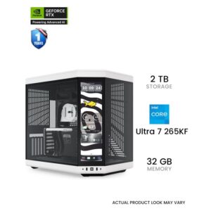 HYTE Y70 INFINITE Gaming PC - GeForce RTX 5070 12GB OC, Intel Core Ultra 7 265KF, 32GB RAM, 2TB SSD