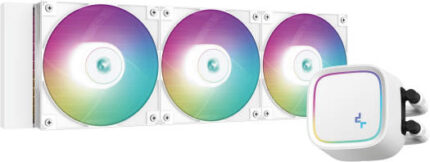 DeepCool  All In One RGB 360mm Liquid CPU Cooler black and white >