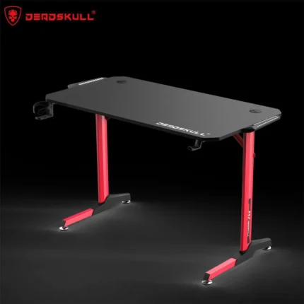 DEADSKULL PROFESSIONAL GAMING DESK with RGB LED Lights