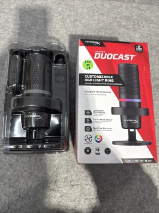 HyperX Doucast Microphone, Customizable RGB Light