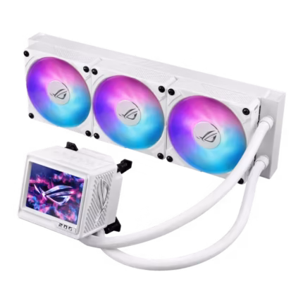 ASUS ROG RYUJIN III 360 ARGB Extreme White Edition AIO LCD Liquid Cooler, 3.5" Full Color LCD, 5100 RPM +/- 10% Speed, 5.53 mmH2O Air Pressure, 21.08 CFM Air Flow | 90RC0132-M0EAY0